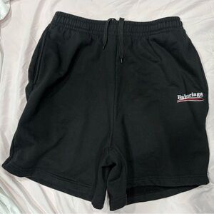 Balenciaga Men's Athletic Black Shorts